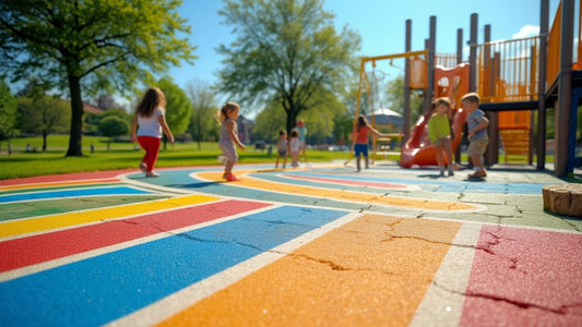 Playground Safety Markings Enhance Fun