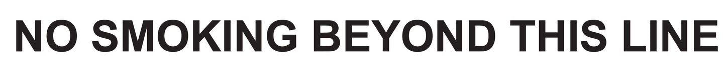 No Smoking Line sign 1.2m