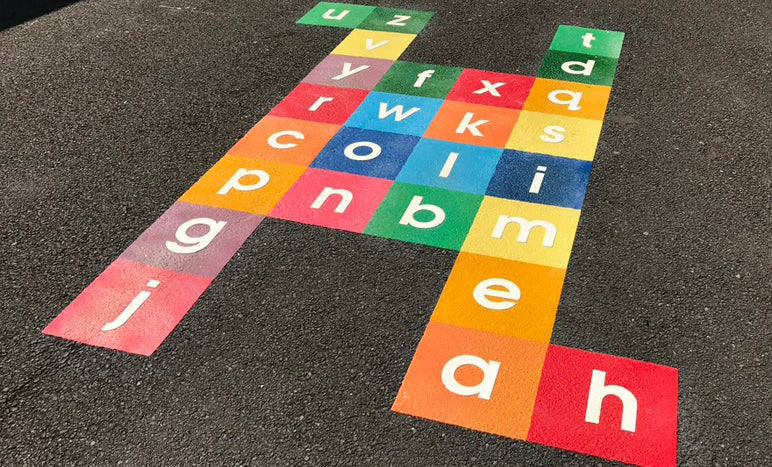 Spelling Jumping Squares