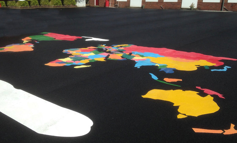 World Map Countries 8m