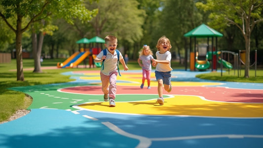 Playground Safety Markings Enhance Play