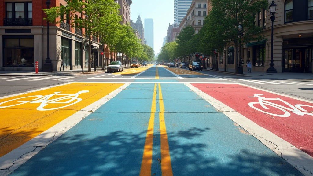 Vibrant Safety Markings Enhance Visibility