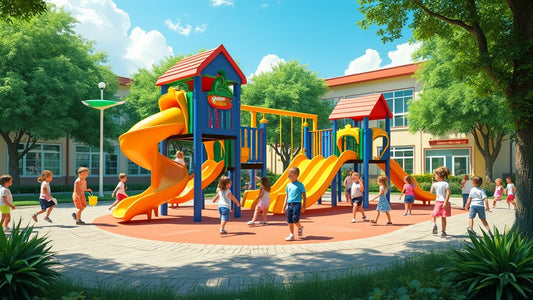 Vibrant School Playground Graphics Enhance Learning Environments